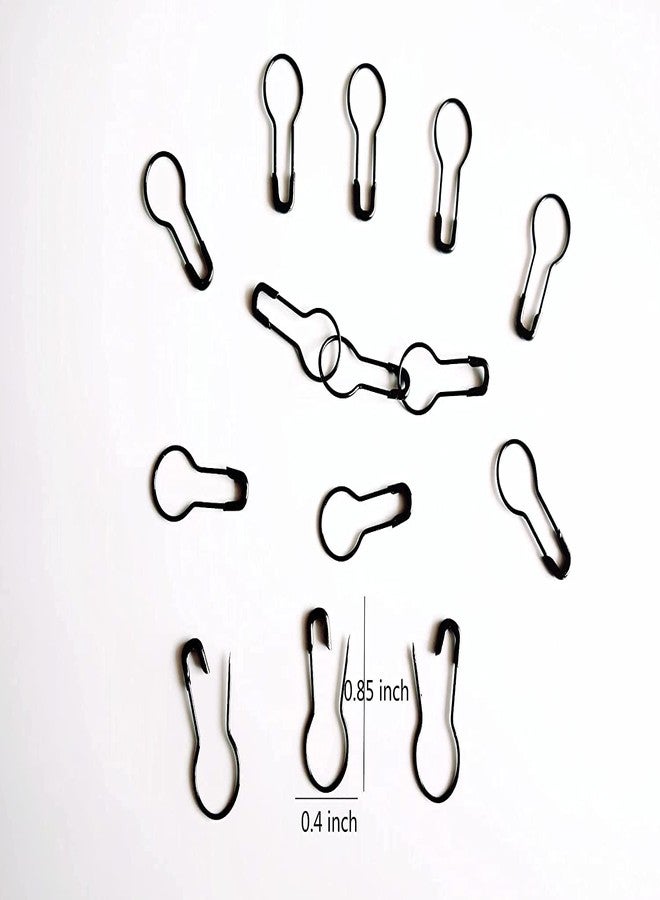 Jainsons Black Bulb Pins 0.8" Gourd Safety Pin Metal Calabash Pins Clothing Tag Pins for Craft Project, Home Accessories 1000Pcs - Image 4